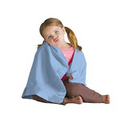Satin Trim Micro Fleece Baby Blanket (Embroidered)